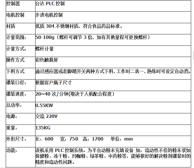 半自动粉末灌装机-西林瓶(图2)