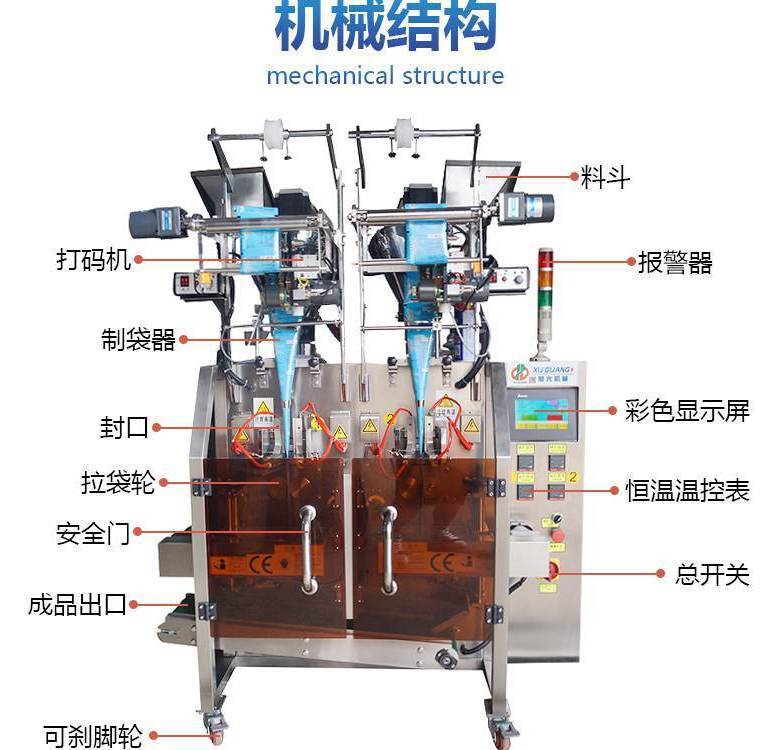 双列三边封粉末包装机的优势(图3)