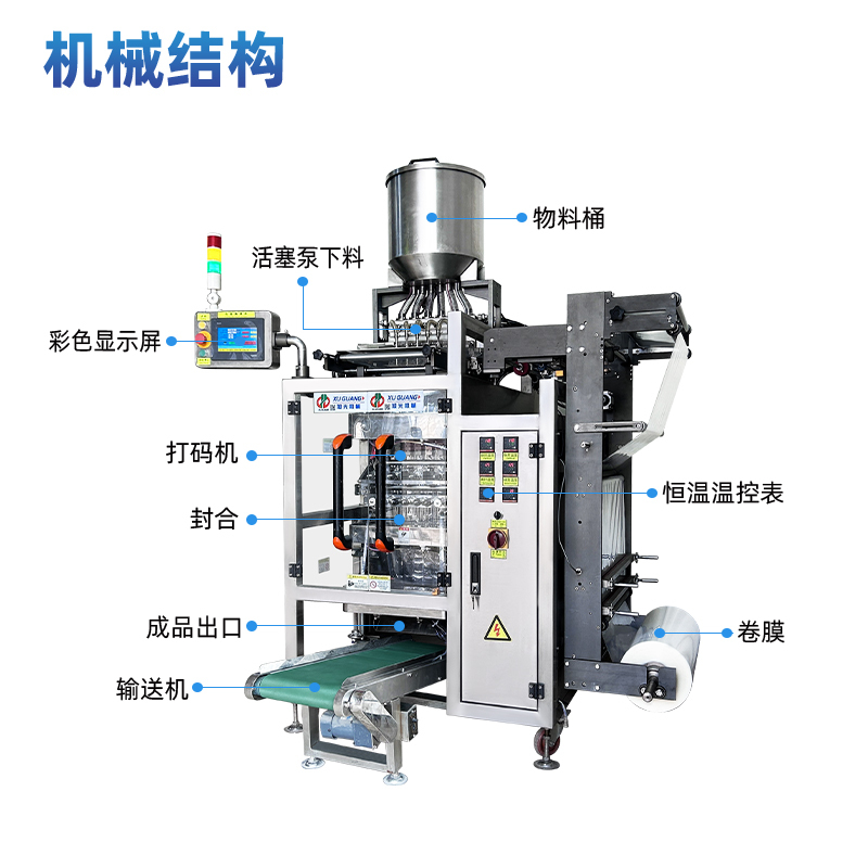 6列四边封液体包装机(图5) 6列四边封液体包装机(图5)