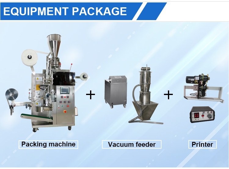 inner outer tea bag packing machine with thread and tag(图5)