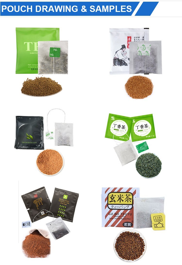 inner outer tea bag packing machine with thread and tag(图8)