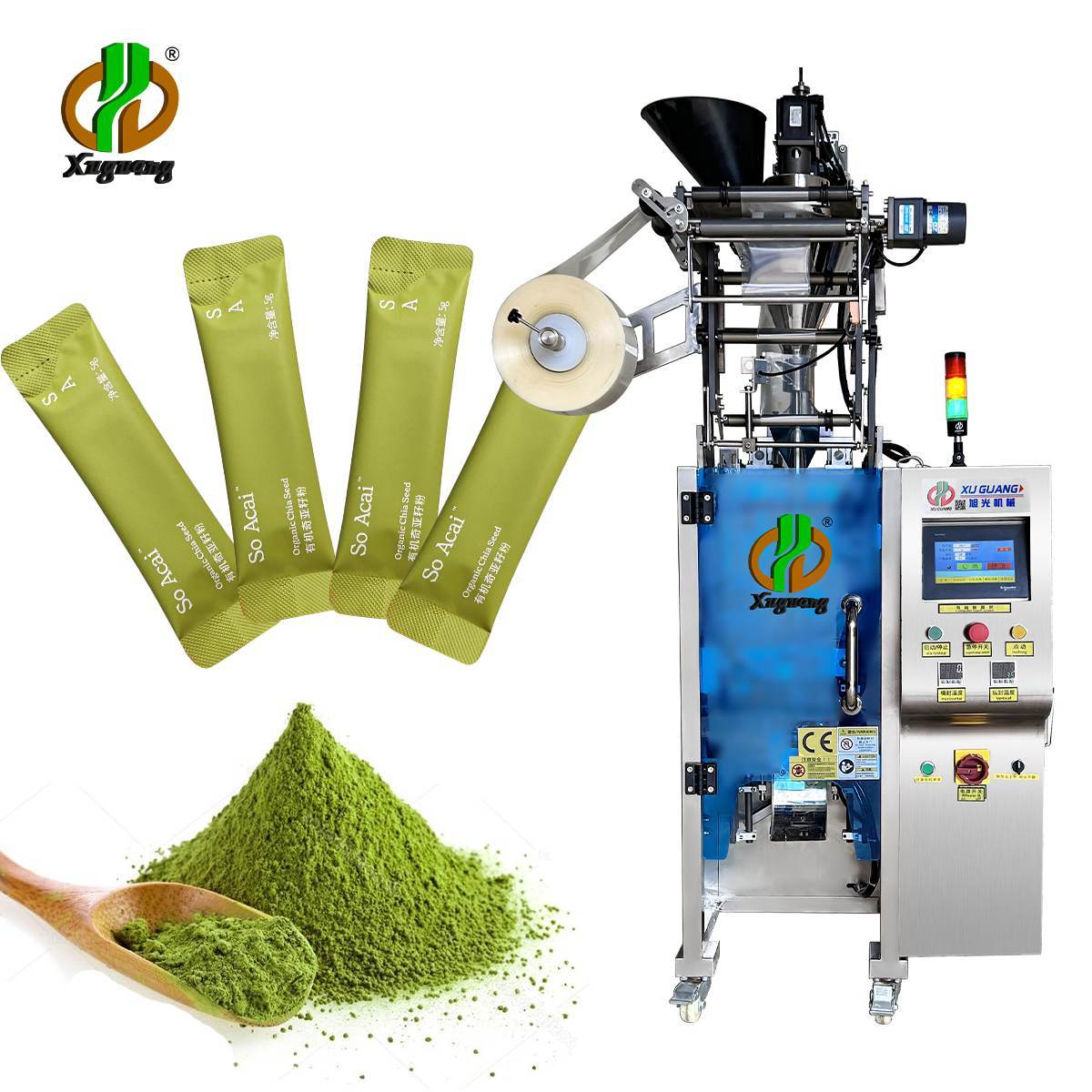 high-speed back sealing round corner powder packing machine(图4)