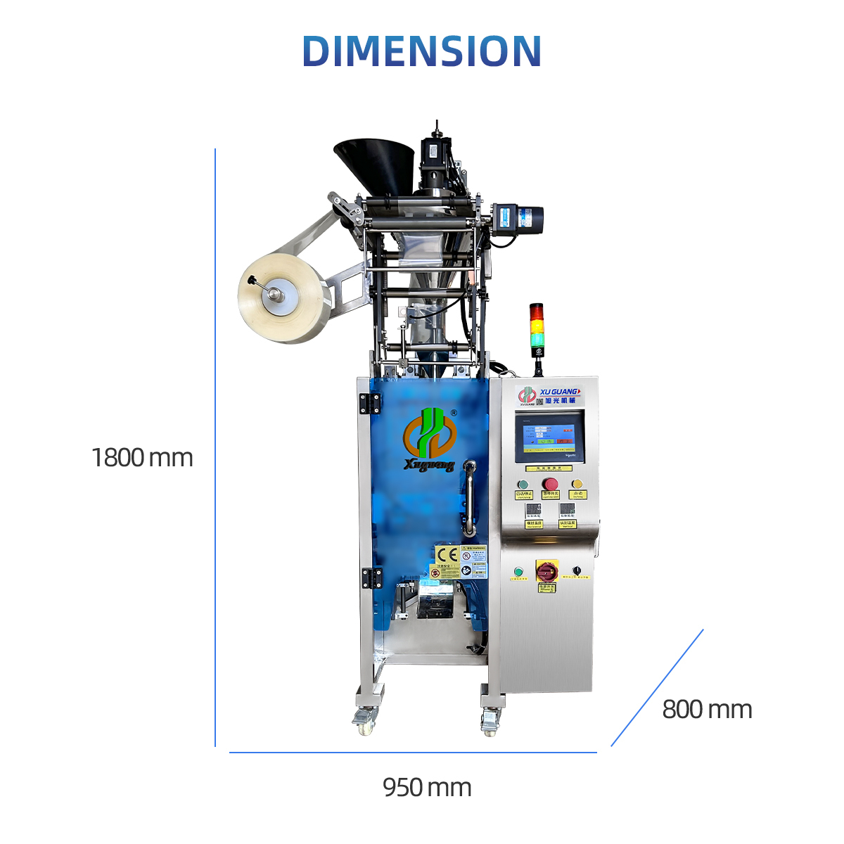 high-speed back sealing round corner powder packing machine(图6)