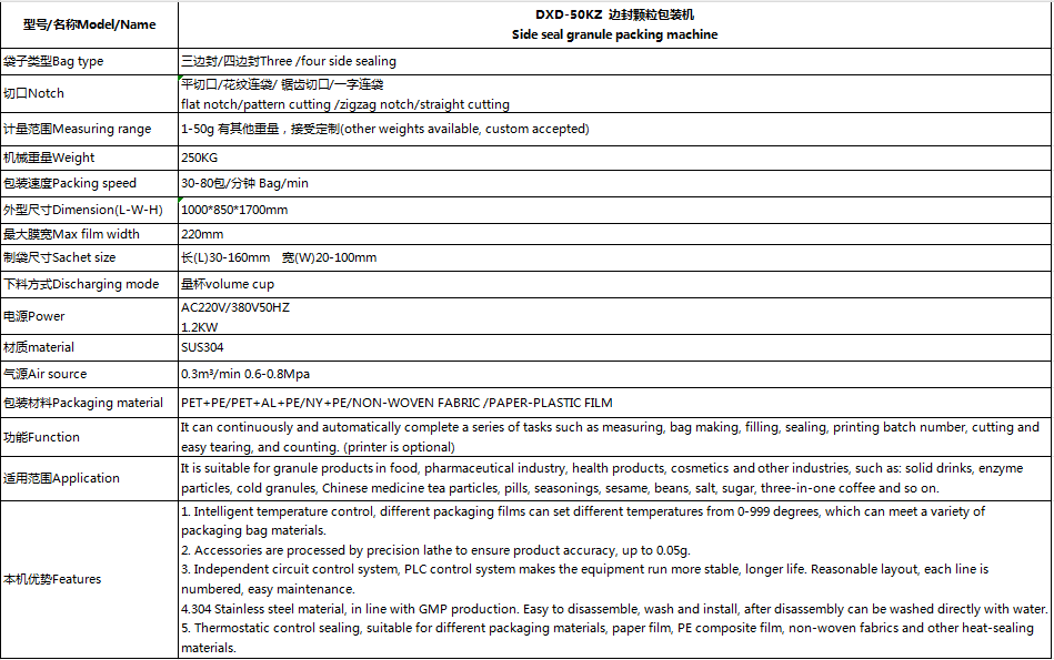three-sides sealing granule packing machine(图2)
