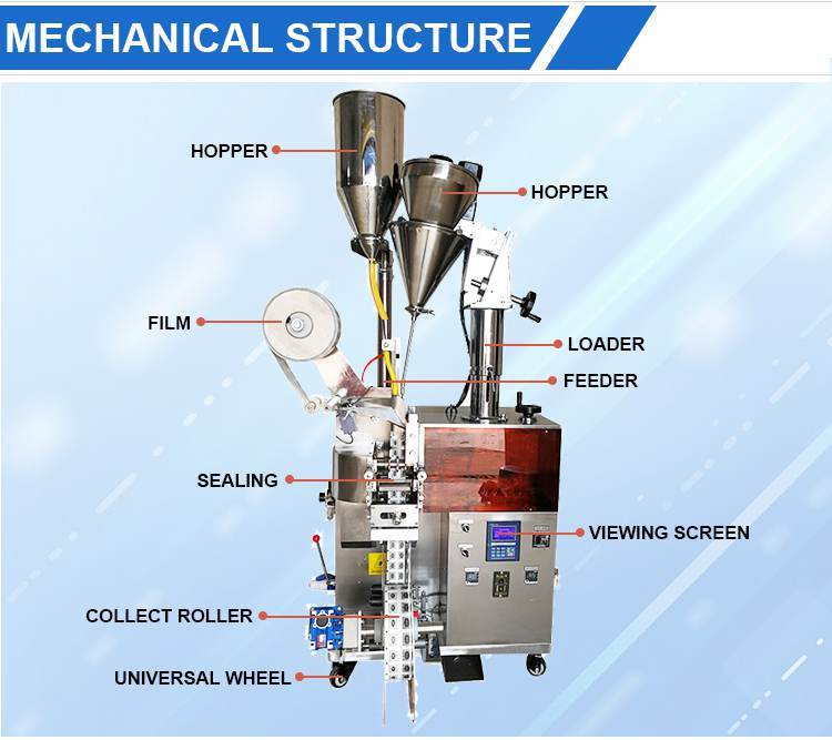 Pepper and salt double-connected bag packing machine(granule+powder)(图7)