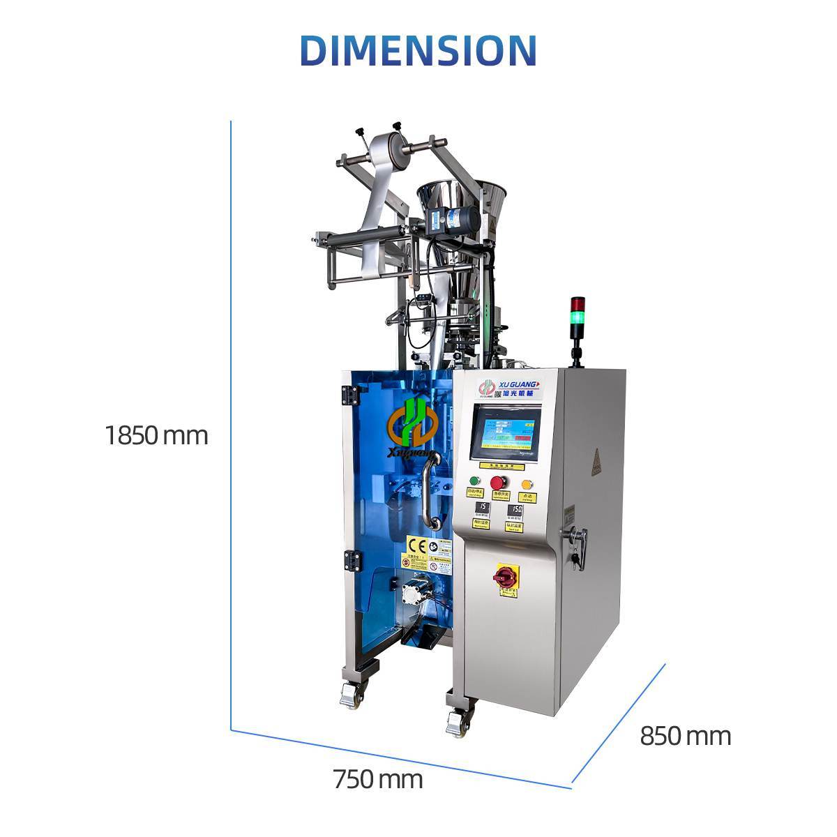 high-speed round corner granule packing machine(图6)